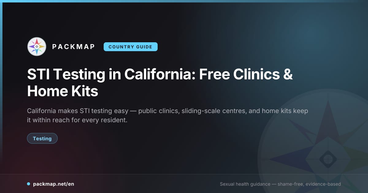 STI Testing in California: Free Clinics & Home Kits - PackMap